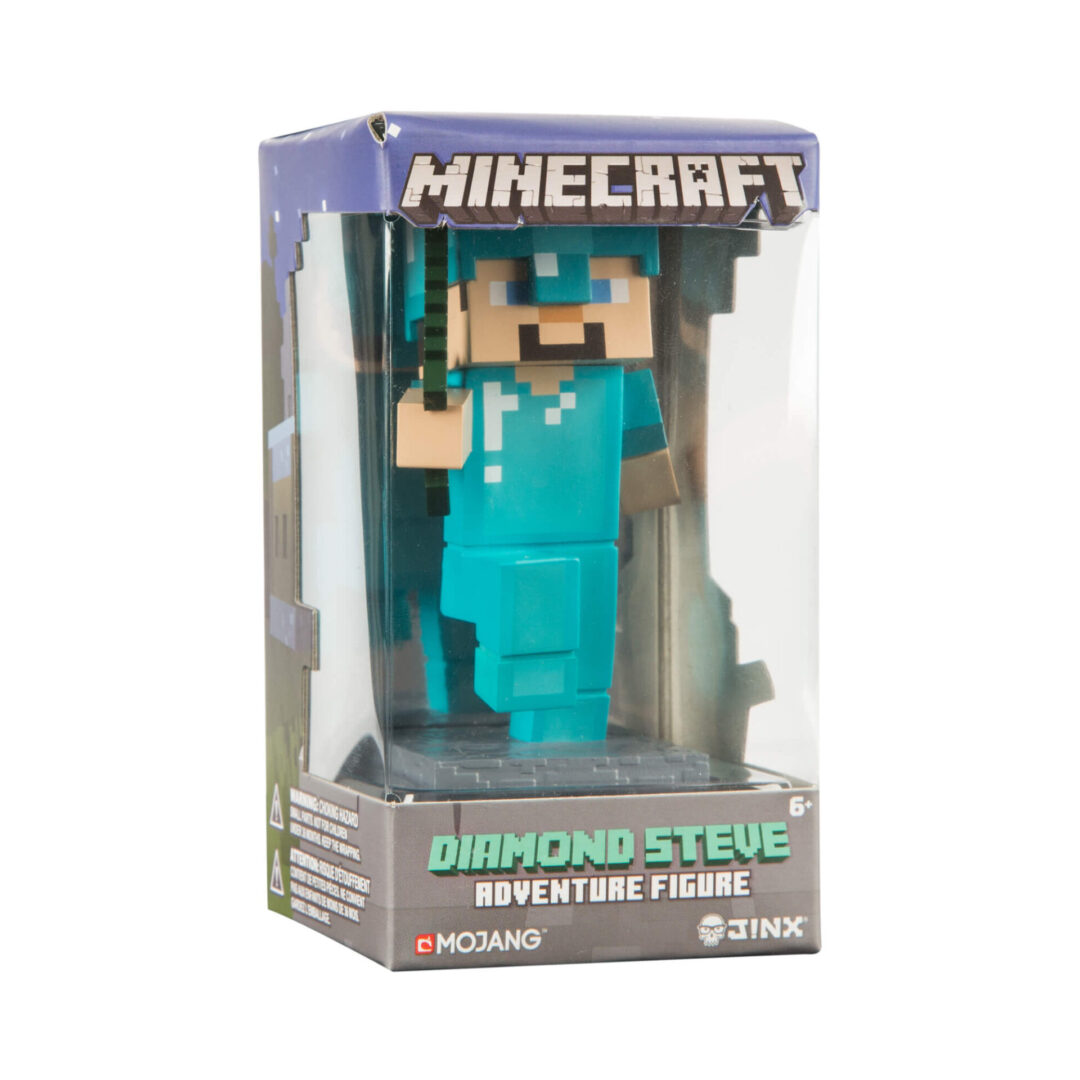 Minecraft diamond stone adventurer figure.